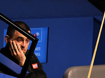 Behind closed doors snooker is...